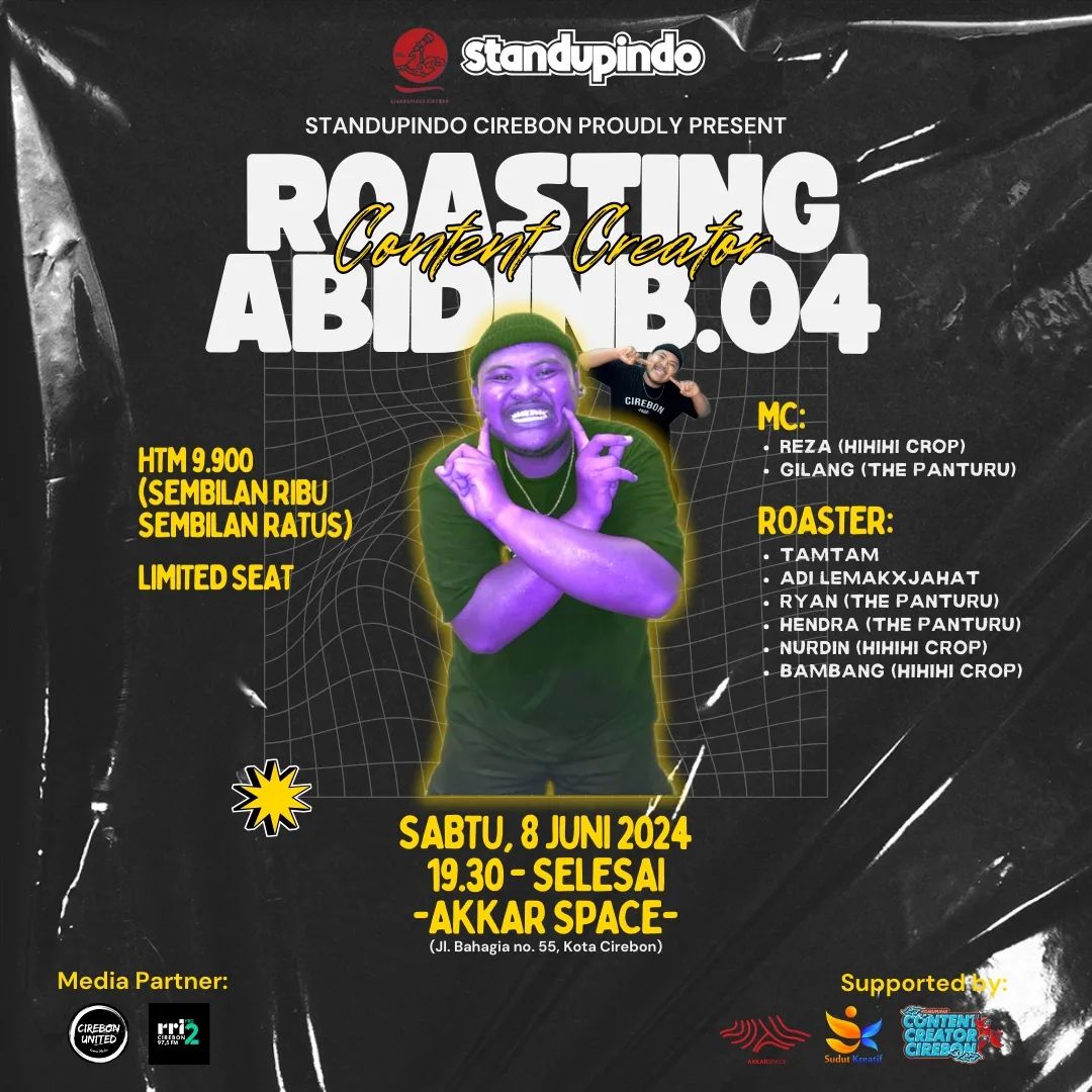 Salah satu Showcase yg dibuat oleh komunitas StandUpIndo Cirebon berkolaborasi dengan Konten Kreator Cirebon